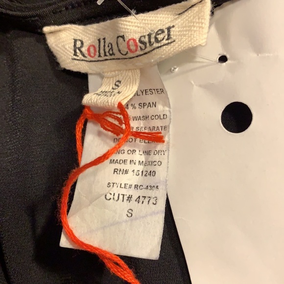 Rolla Coster Short sleeved black pant suit SZ Small NWT - Picture 8 of 8